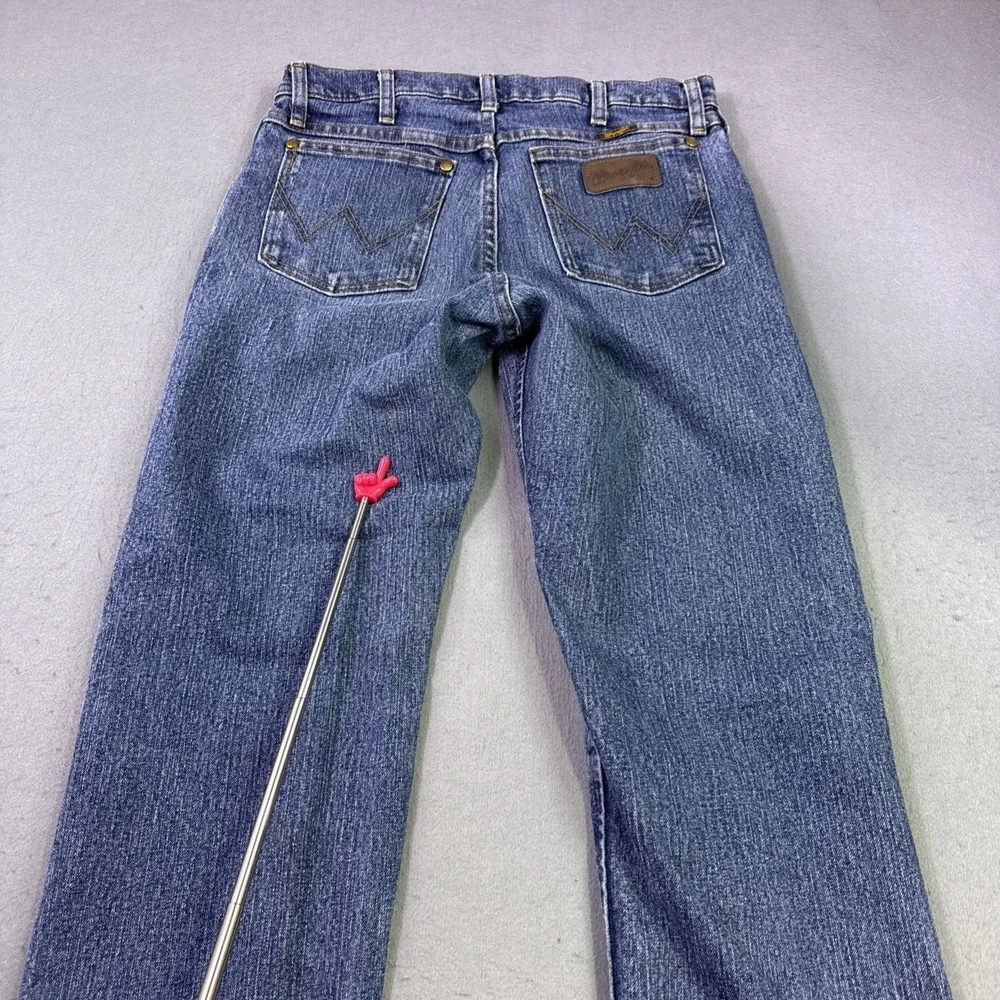 Wrangler 47 Advanced Comfort Jeans Mens 30x30 Blue Cowboy 1047MACMT FLAWS